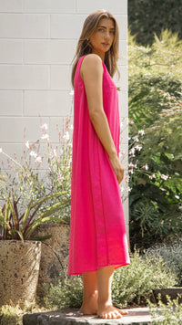 Zora Dress Fuchsia