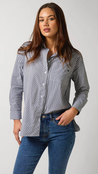 Essential Shirt Black Stripe
