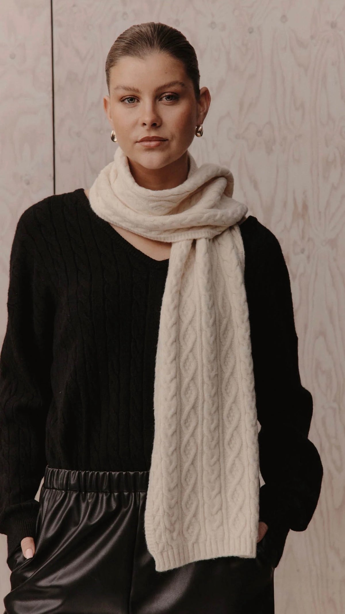 Argo Scarf Ecru