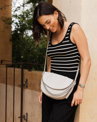 Diaz Crossbody Bag Light Grey