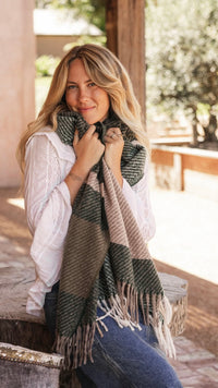 Cambridge Scarf Forest Green