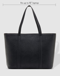 Malibu Laptop Tote Bag Black
