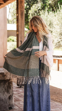 Cambridge Scarf Forest Green