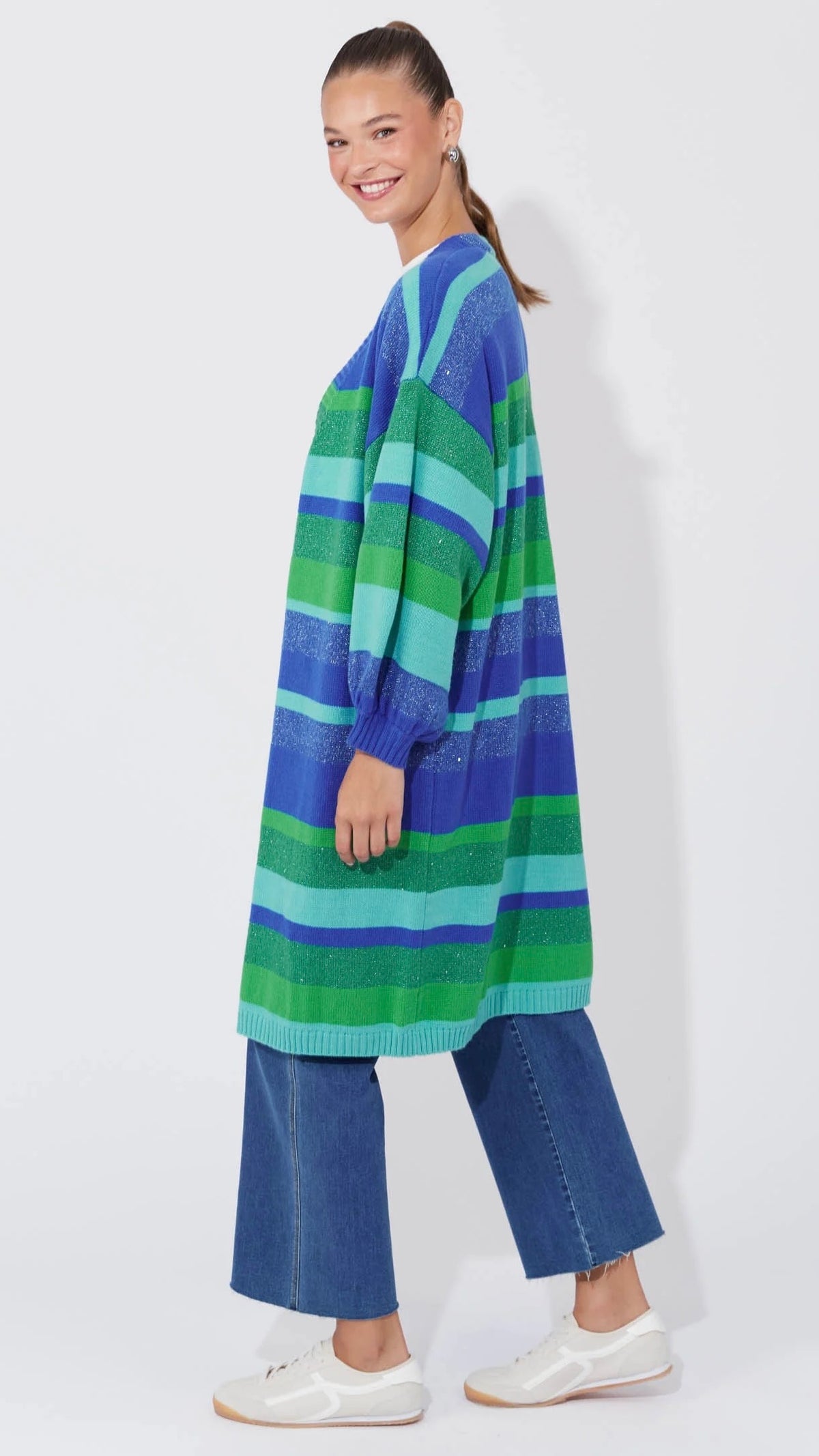Yuma Cardigan - Blue/Oasis