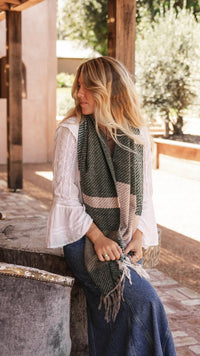 Cambridge Scarf Forest Green