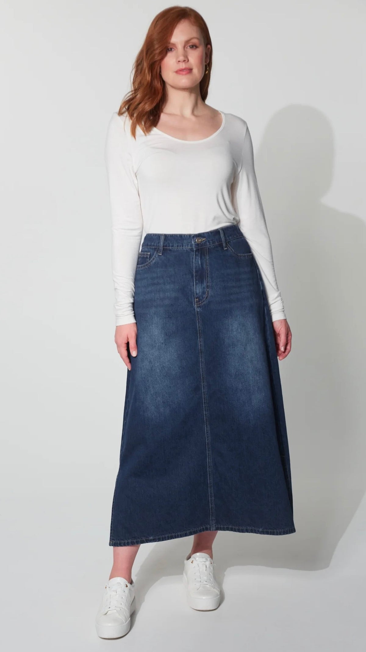 Dalton Denim Skirt Indigo