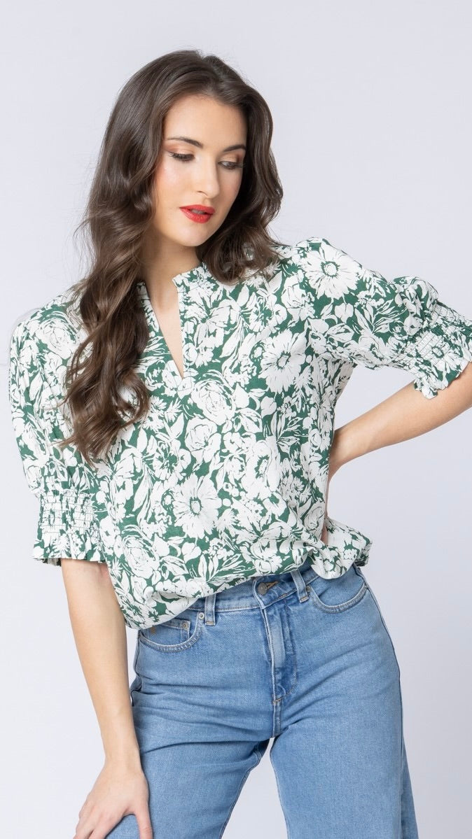 SS Movement Blouse Forest Shadow