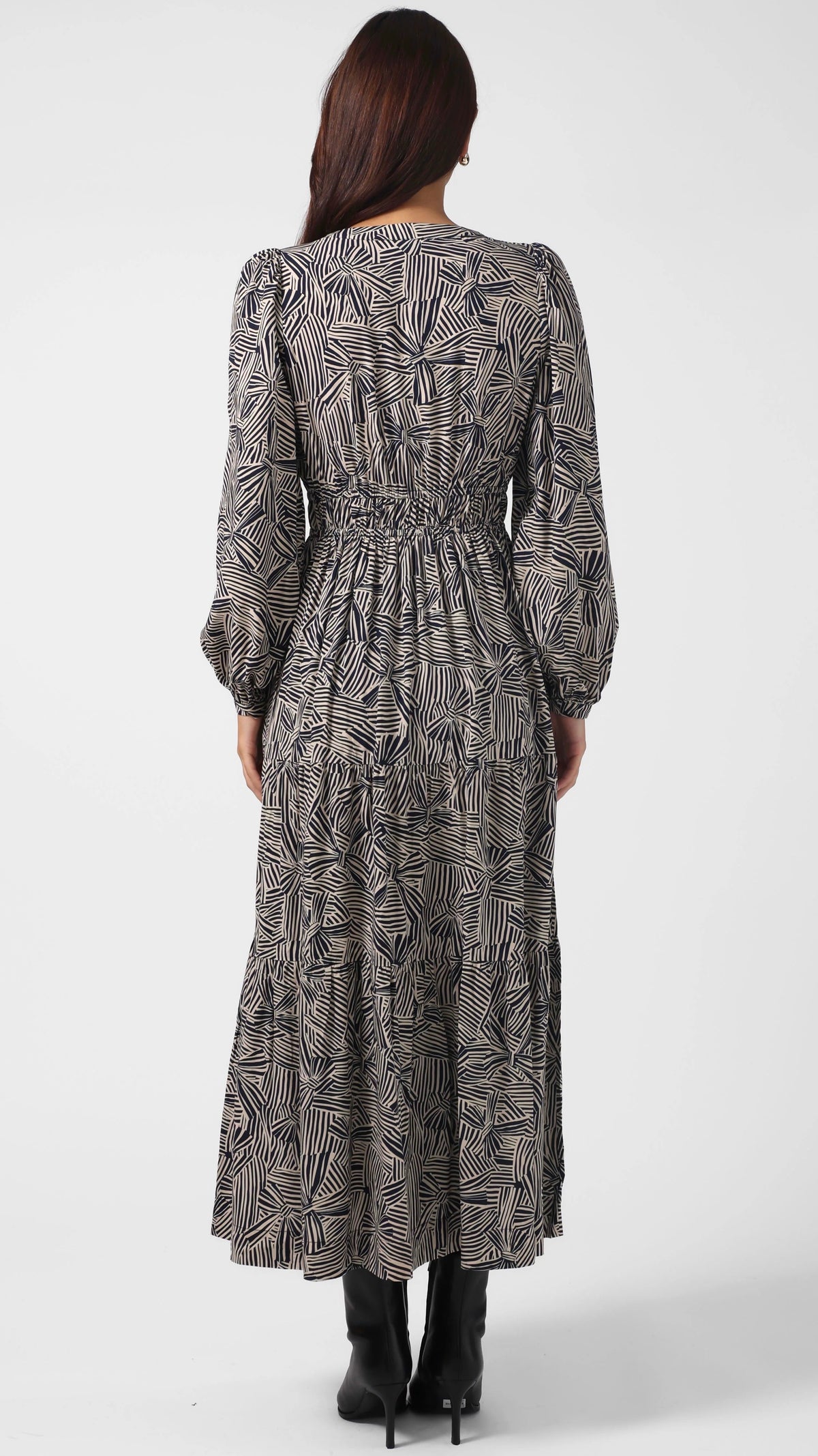Vivienne Dress Bow Tie Indigo