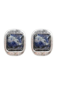 Selene Earring Square Stone