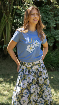 Classic Tee Monet's Garden Denim