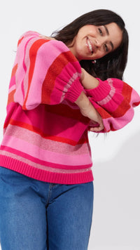 Yuma Jumper - Chilli/Pink