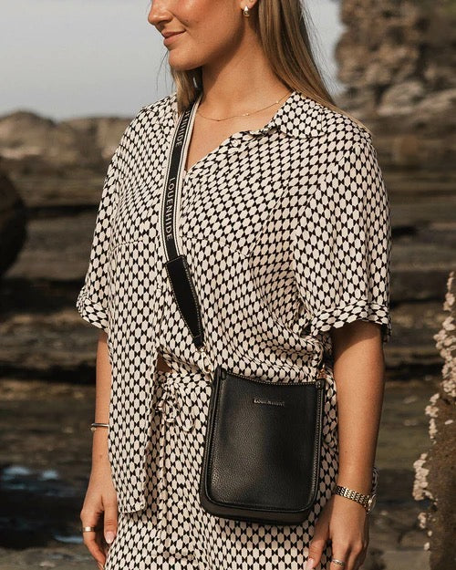 Parker Logo Phone Bag Black
