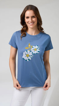 Classic Tee Monet's Garden Denim