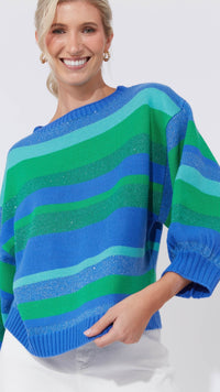 Yuma Jumper - Blue/Oasis