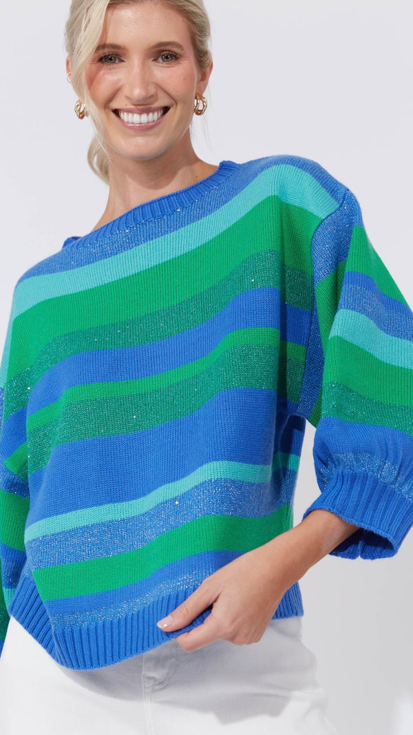 Yuma Jumper - Blue/Oasis
