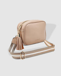 Jacinta Metallic Crossbody Bag Stone