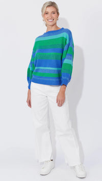 Yuma Jumper - Blue/Oasis