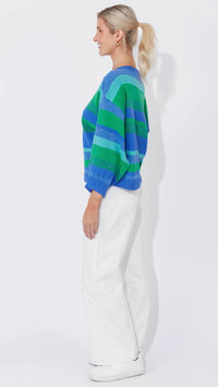 Yuma Jumper - Blue/Oasis