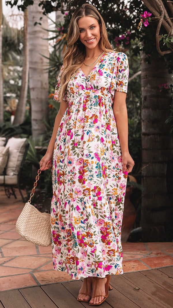 Sweet Citrus Midi Dress