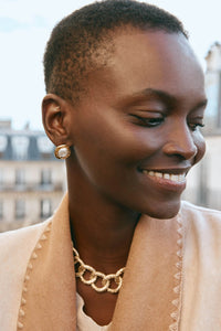 Ivy Pearl Earring Round