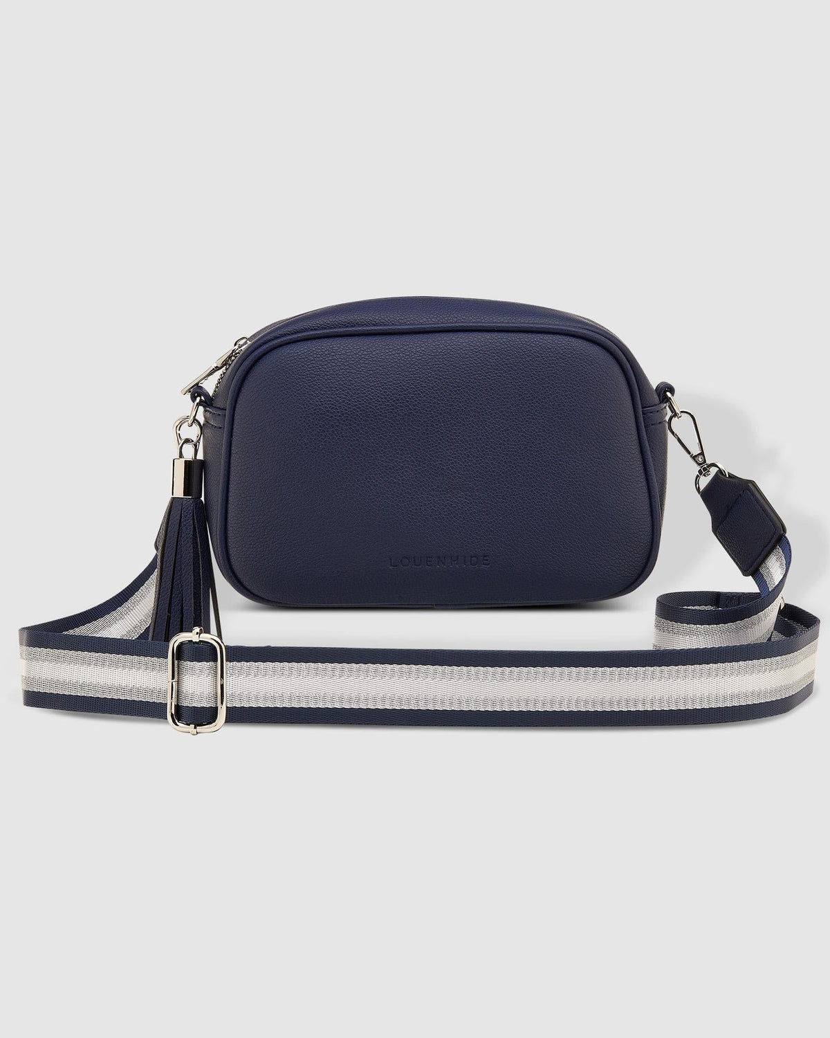 Jacinta Metallic Crossbody Bag Navy