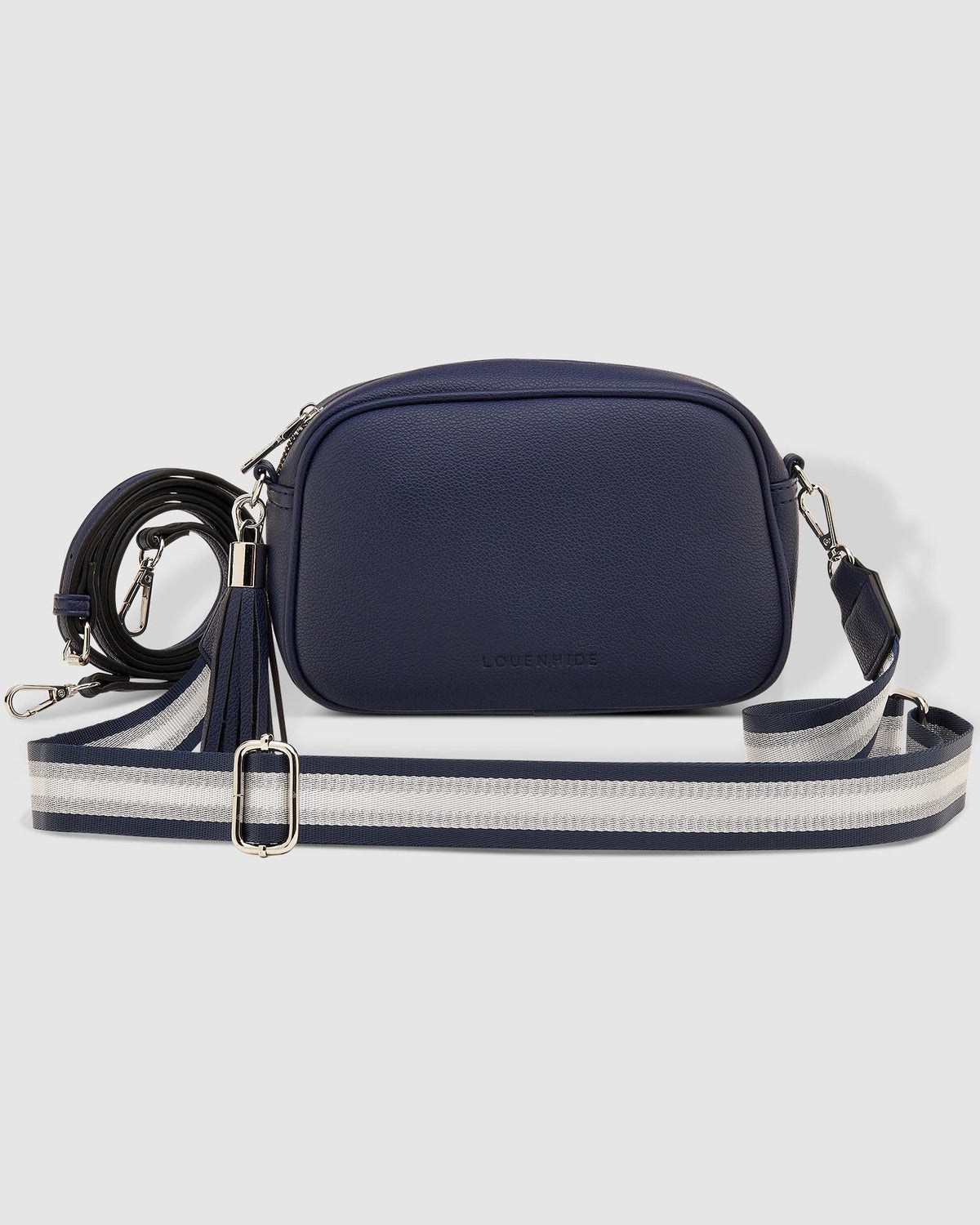 Jacinta Metallic Crossbody Bag Navy