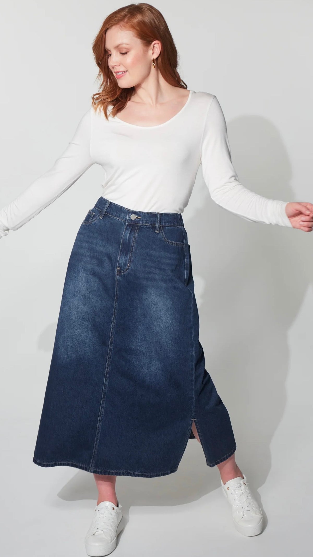 Dalton Denim Skirt Indigo