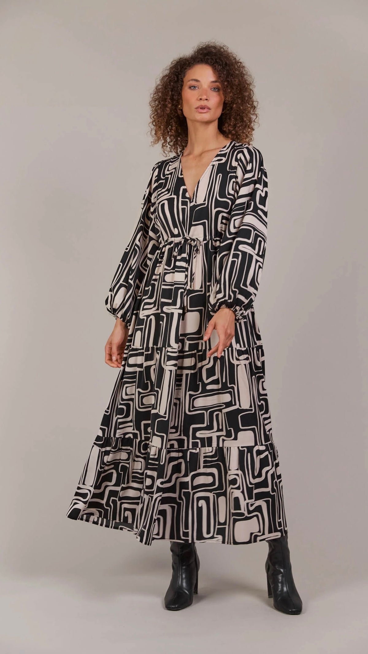 Elsie Maxi Dress Geo