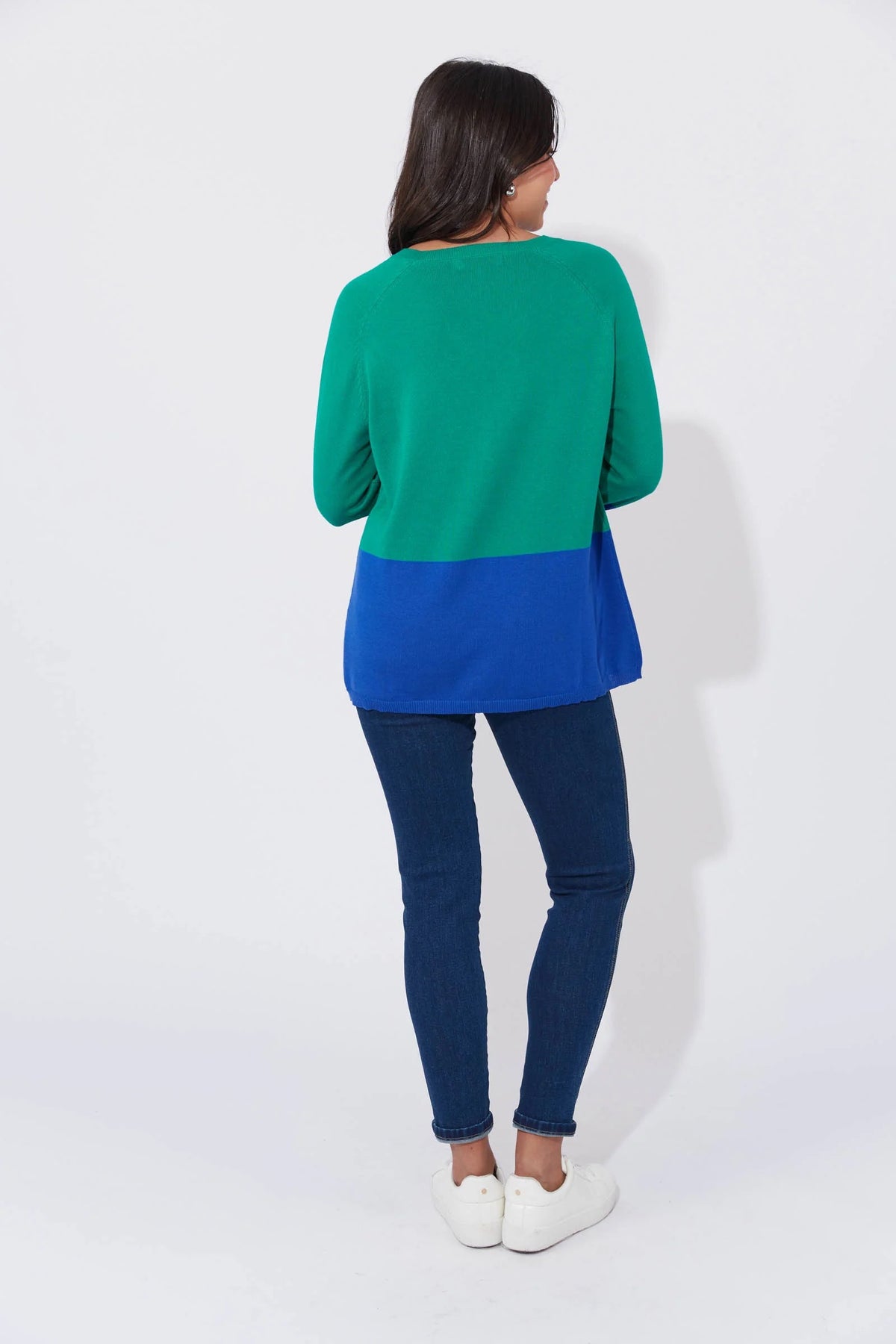 Casablanca Block Knit - Blue/Oasis
