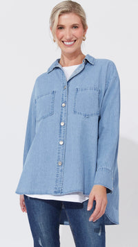 Austin Denim Shirt - Denim