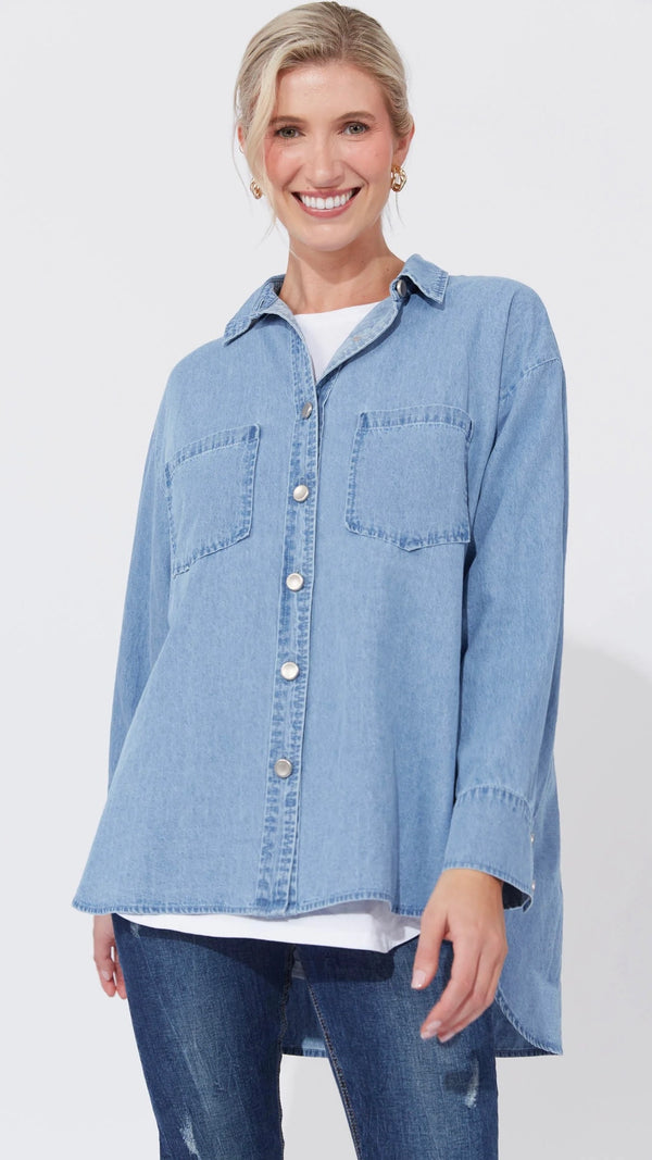 Austin Denim Shirt - Denim