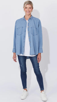 Austin Denim Shirt - Denim