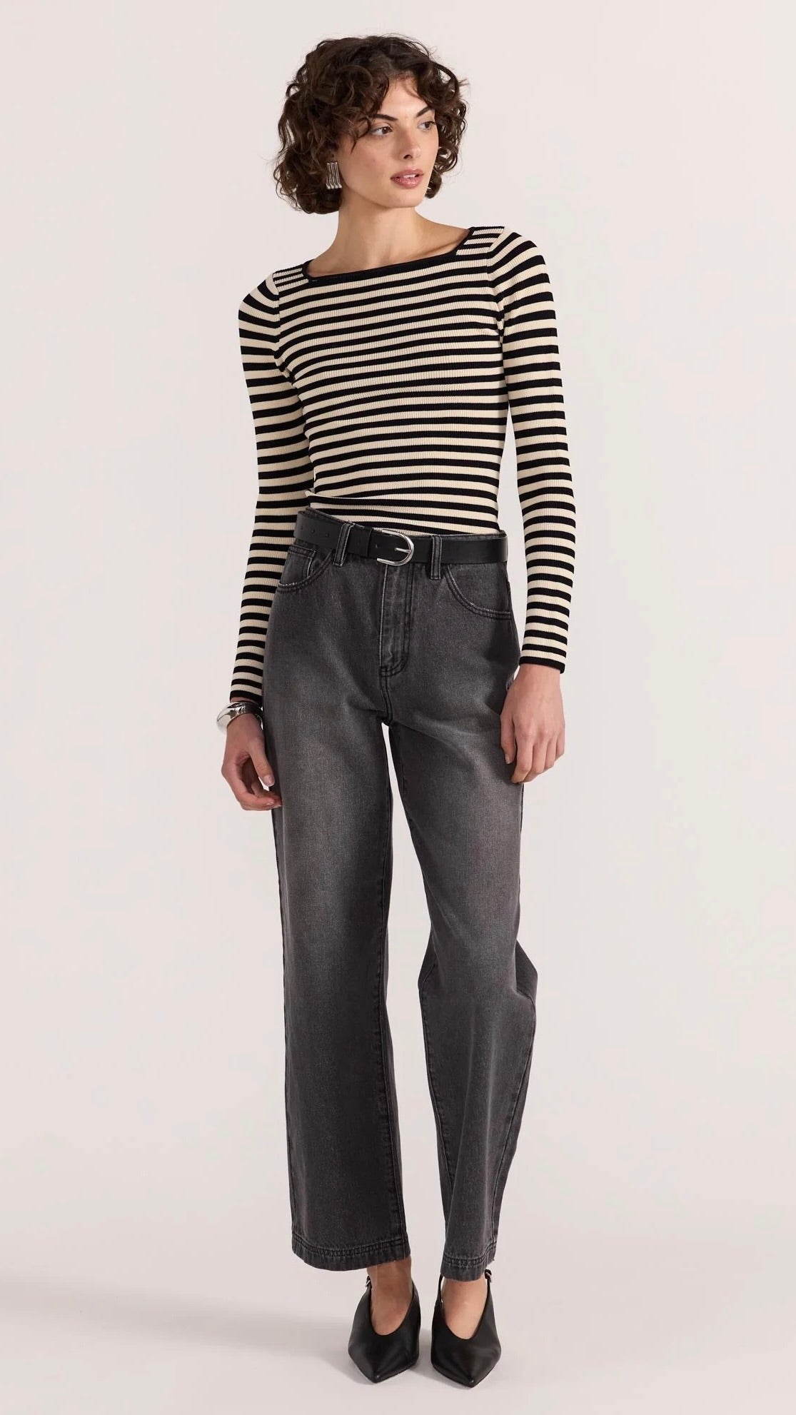Lana Stripe Knit Top