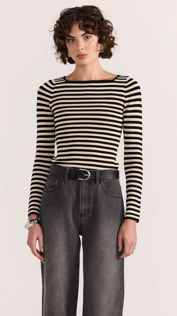 Lana Stripe Knit Top