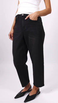 Monaco Toni Barrel Jeans Black