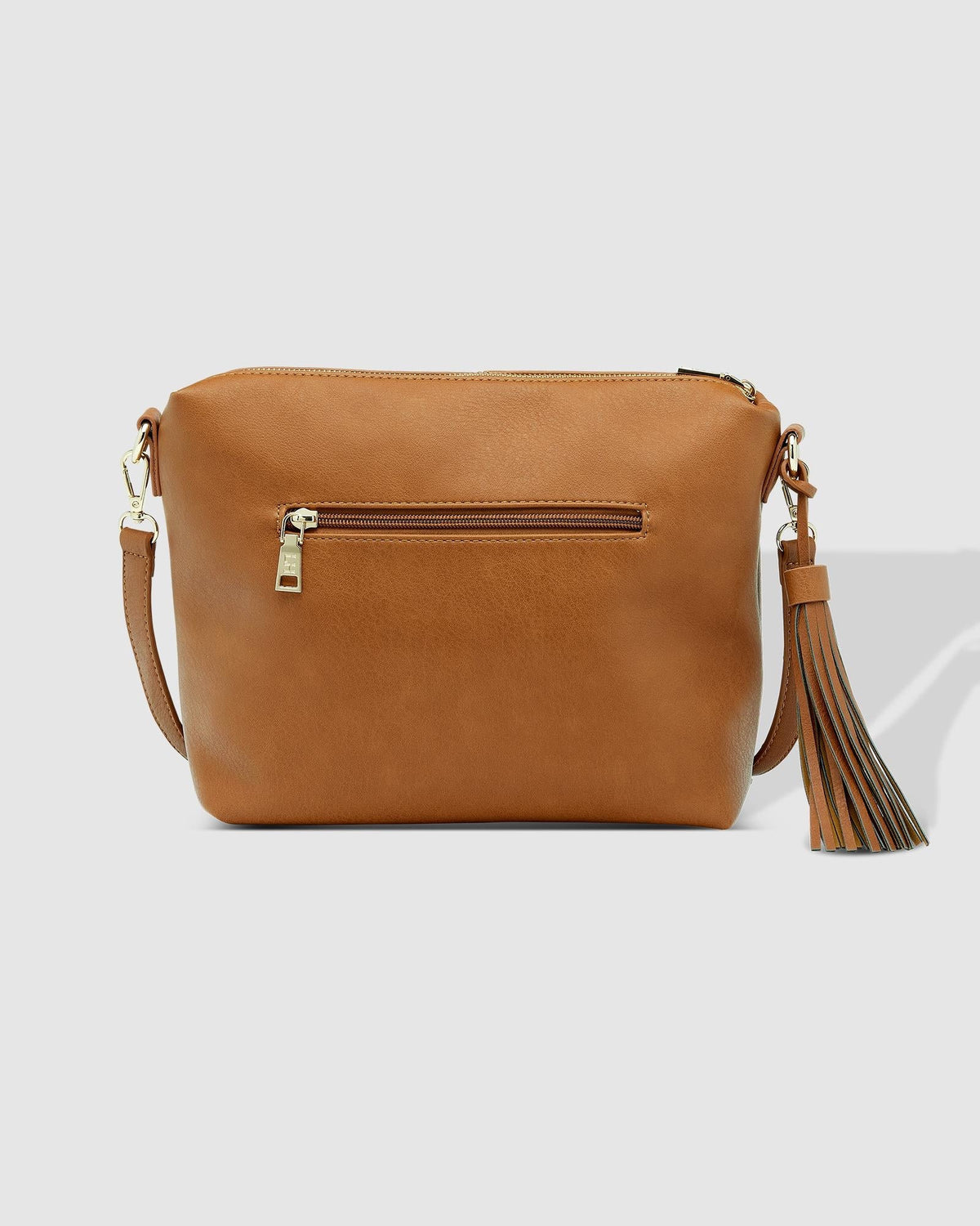 Kasey Crossbody Bag With Stripe Strap Tan