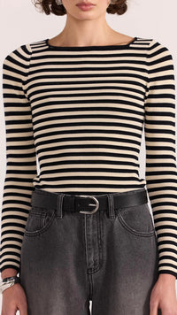 Lana Stripe Knit Top