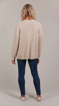 Naviva Cardigan Oat