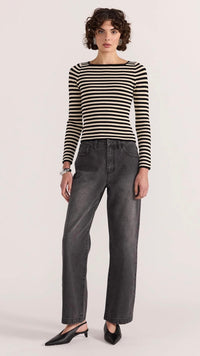 Lana Stripe Knit Top