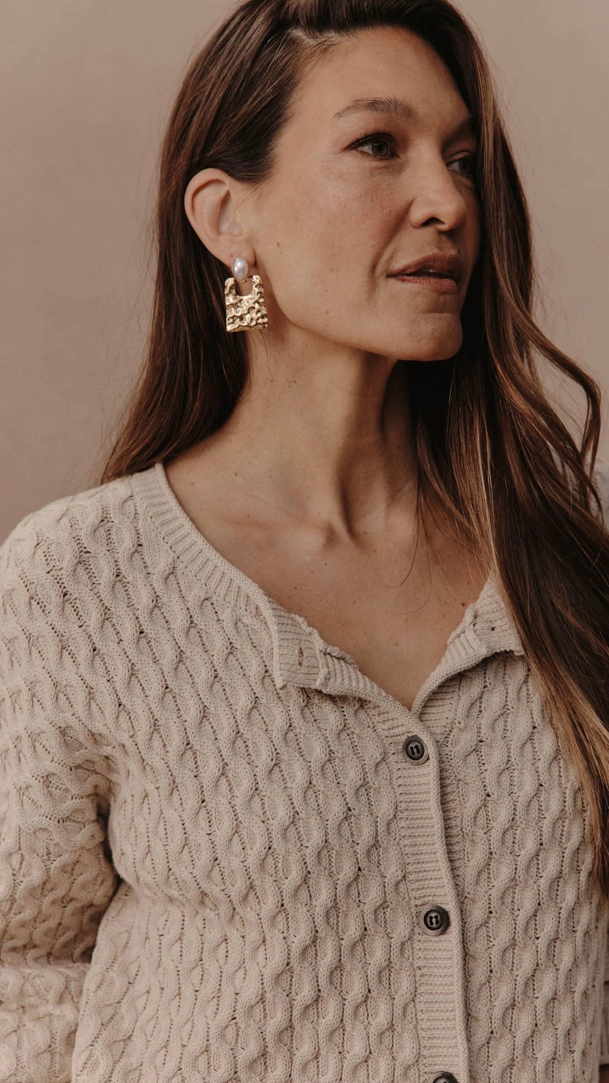 Naviva Cardigan Oat