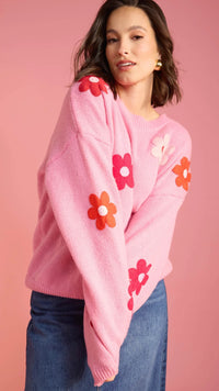 Delphi Jumper - Chilli/Pink