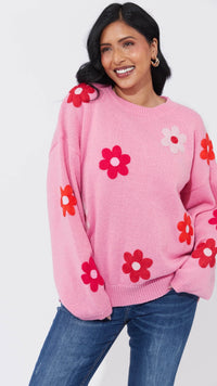 Delphi Jumper - Chilli/Pink