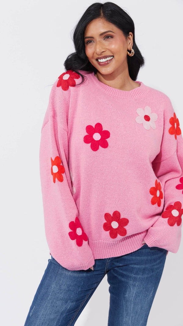 Delphi Jumper - Chilli/Pink