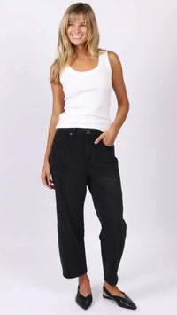 Monaco Toni Barrel Jeans Black