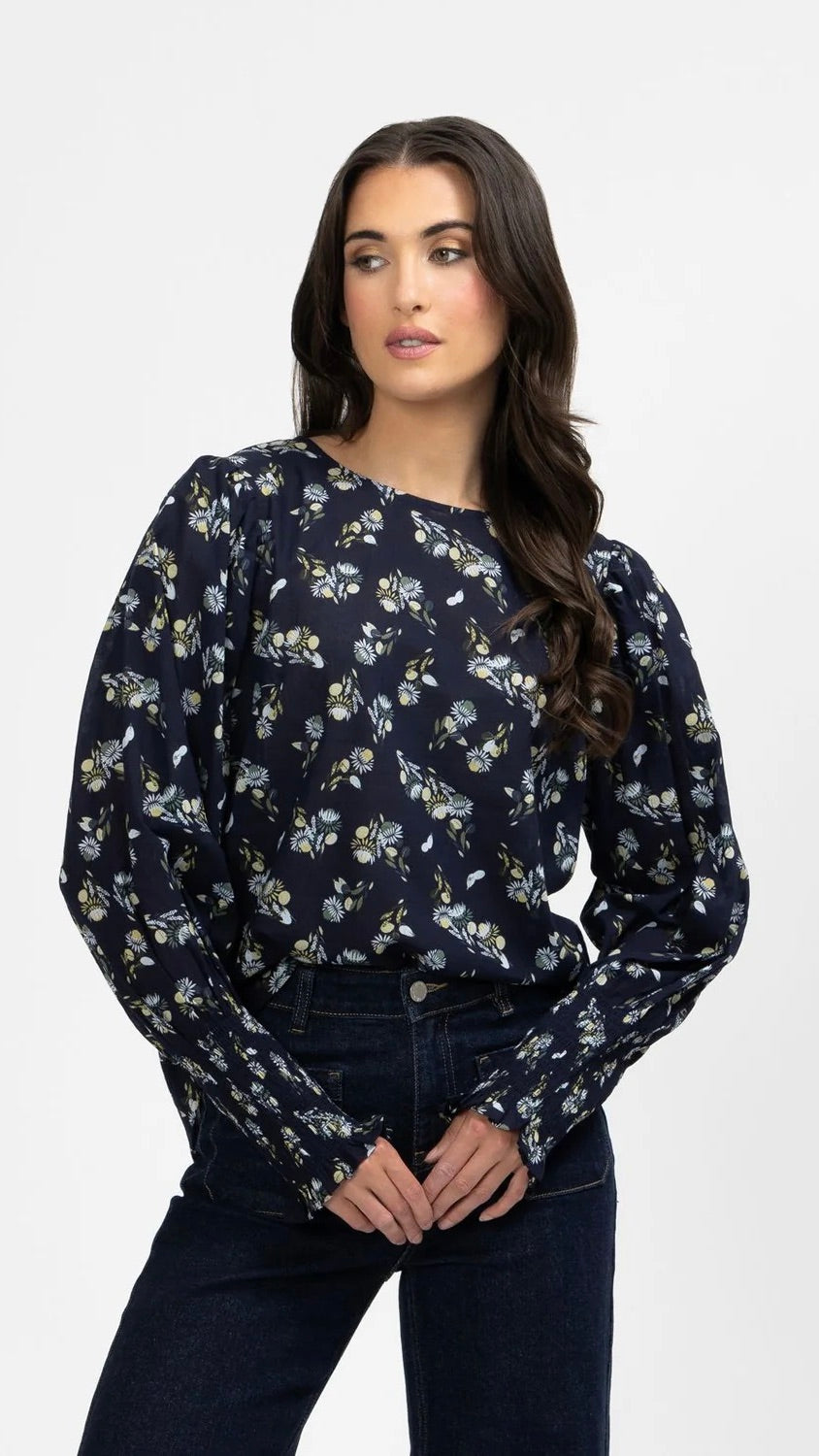 Timely Top Navy Zest