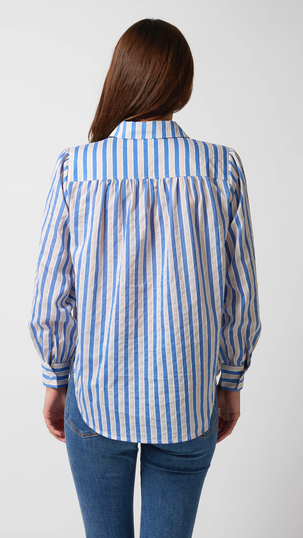 Emmery Shirt Cobalt Stripe
