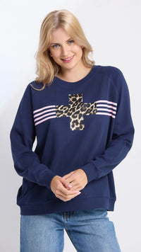 Classic Sweater Navy Star Crossed