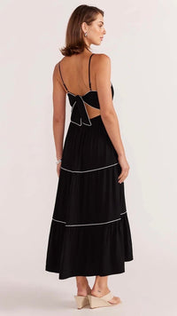 Alexe Tie Back Dress Black