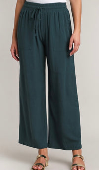 Holiday Linen Panel Pants Seaweed