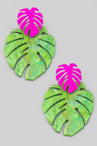 FME337 Monstera Hot Pink